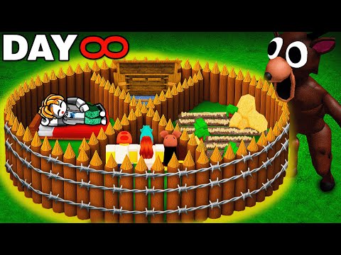 I Built the SAFEST AFK Base in 99 Nights in the Forest