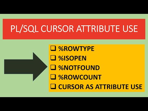 Plsql Cursor Attribute Rowtype Isopen Notfound