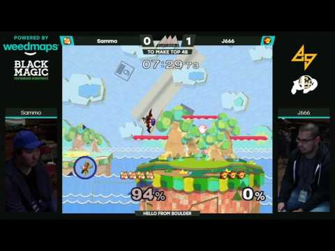 Sammo (Fox) vs. J666 (Link) | SSBM Pools | FI2