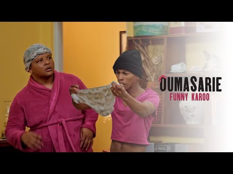 "Ouma Sarie! Waar is my vrou se panty?"