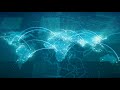 Globalization World Map Animation HD Blue