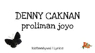 Download lagu DENNY CAKNAN - PROLIMAN JOYO ( Lyrics ) | RistaWahyuni mp3 Download lagu DENNY CAKNAN - PROLIMAN JOYO ( Lyrics ) | RistaWahyuni mp3