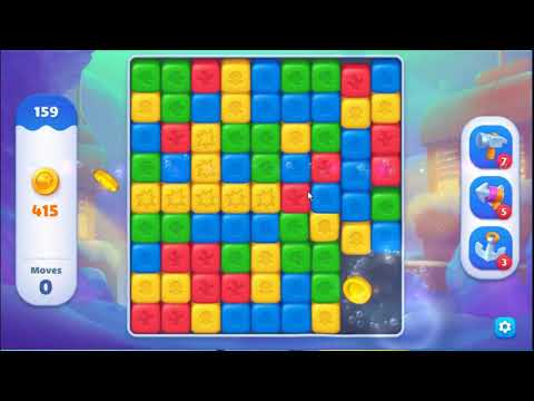 Fishdom Blast Level 159 - NO BOOSTERS GAMEPLAY 🐠 | SKILLGAMING ✔️