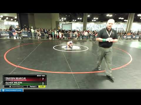 61 Lbs Round 2 - Oliver Wilson, Spokane Wrestling Vs Traysen Bearcub, Okanogan Underground WC 3387