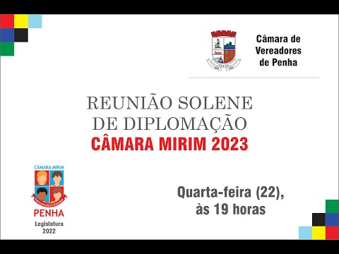 Reunião Solene de Diplomação da Câmara Mirim