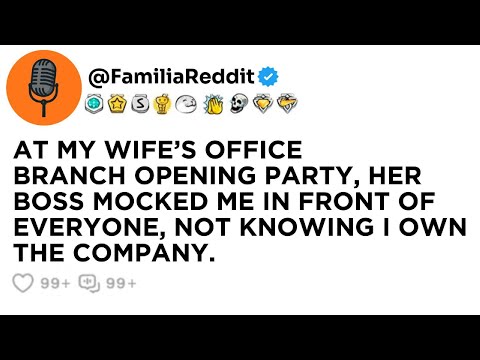 AT MY WIFE’S OFFICE BRANCH OPENING PARTY, HER BOSS MOCKED ME IN FRONT OF EVERYONE, NOT KNOWING I...