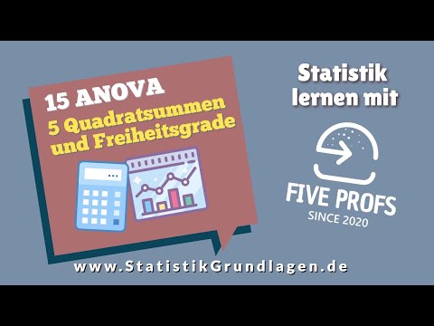 15.5 Varianzanalyse (ANOVA) | Quadratsummen und Freiheitsgrade