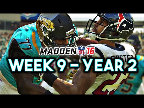 Madden 16 Jaguars Connected Franchise Year 2 - Week 9 vs Texans Ep.29