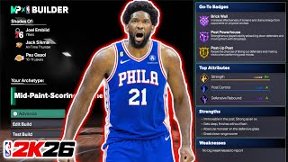 Best JOEL EMBIID Build in NBA 2K26
