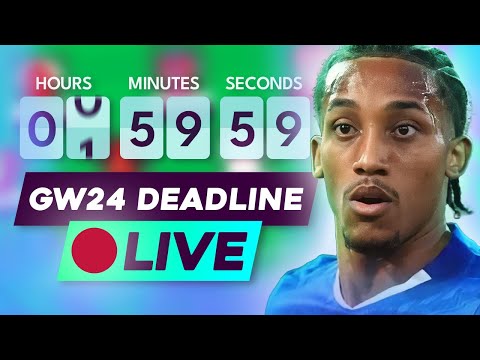 FPL GW24 DEADLINE STREAM ⏰ TEAM NEWS & FINAL DECISIONS! 🚨 | Get Your Final FPL Questions In