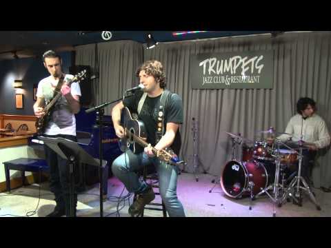 00026 Emanuele Dabbono on guitar performs at The Trumpets Jazz Club 01/12/2014