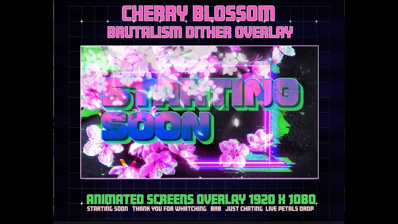 How to Use My Etsy Overlay Files in OBS | Cherry Blossom Edition