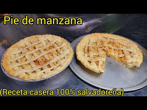 COMO HACER PIE DE MANZANA RECETA CASERA 100% SALVADOREÑA