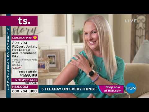 FitQuest Upright Flex Express and Recumbent Bike with Re...