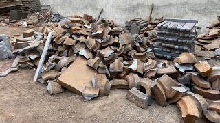 Incredible metal recycling mass production|steel factory production which scrap metal