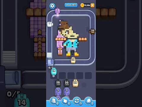 Pixel Flow Level 2915 Walkthrough