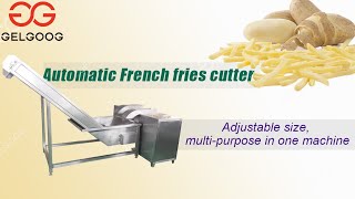 French fries cutting machine High effective vegetable cutter youtube video