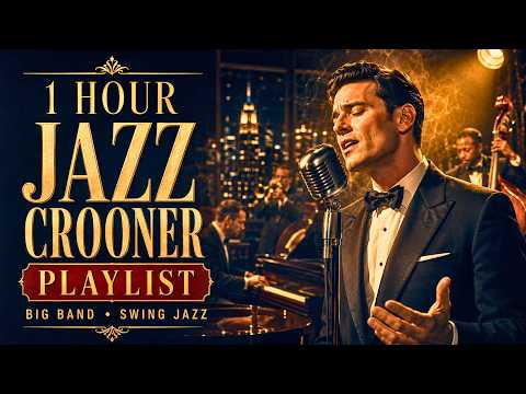Step Into a 1950s Jazz Train | 1 Hour Crooner & Big Band Playlist