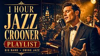 Step Into a 1950s Jazz Train | 1 Hour Crooner & Big Band Playlist