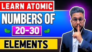 LEARN ATOMIC NO OF 20-30 ELEMENTS | PART-2 |  JR SHORTS