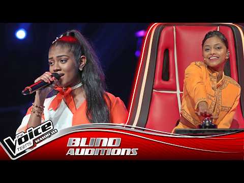 Ciceli Diyasha  | Hadhisida Manda ( හදිසිද මන්දා  ) | Blind Auditions | The Voice Teens Sri Lanka S3