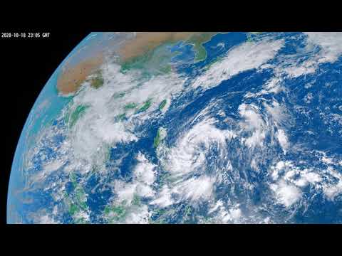Himawari Satellite Animation 2020 October 17 to 20 2560x1440 30FPS
