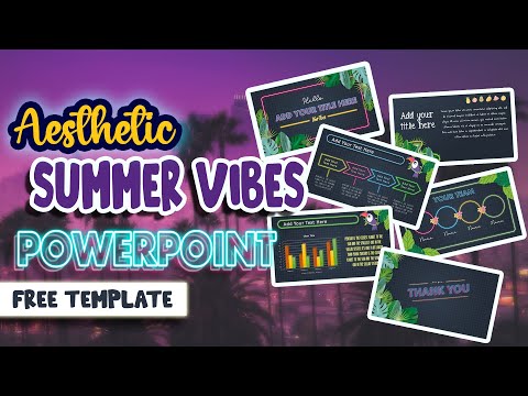 AESTHETIC PPT ✨ | SUMMER VIBES | MUDAH | SIMPLE | FREE TEMPLATE