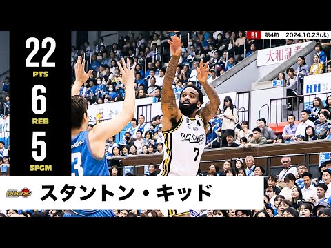 【プレーまとめ】仙台#7 スタントン・キッド｜第4節｜10.23.2024 プロバスケ (Bリーグ)
