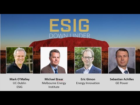 2020 ESIG Down Under: Plenary 1 - Understanding the Physics - Markets Interface
