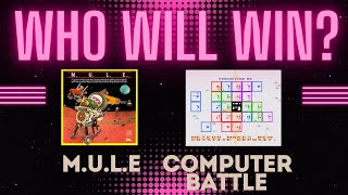 Who will  win?  Computer Battle -  M.U.L.E on the Atari 400 Mini