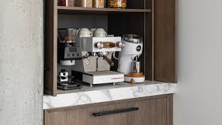 My Coffee Bar Home Tech Setup // LaMarzocco, Niche, Option-O, Timemore!