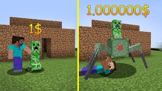 CARO VS BARATO EL CREEPER DE MINECRAFT
