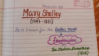 Mary Shelley | Important Points, Major Works & Trick | UGC NET English | Master Cadre English