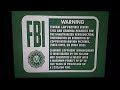 Green FBI Warning Screen And This VHS Or DVD Is For Private Home Viewing Only SD And HD Version