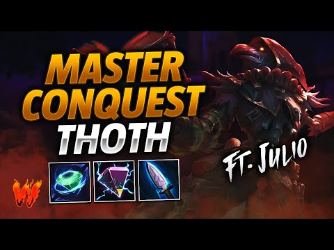 THOTH, JUGANDO CLEANSITO ft. Julio - Warchi - Smite Master Conquest