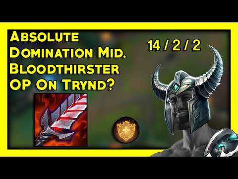 THIS is how you HARD SOLO CARRY On Mid Tryndamere. Is Bloodthirster  OP? - Yasukeh