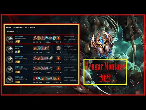 CHALLENGER RENGAR MONTAGE (85% WINRATE) [SEASON 12]