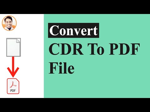 Vídeo: Converter CDR em PDF: perguntas e respostas