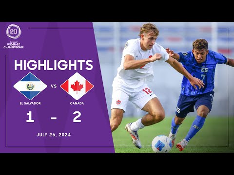 U20Championship 2024 | El Salvador vs Canada | Group B