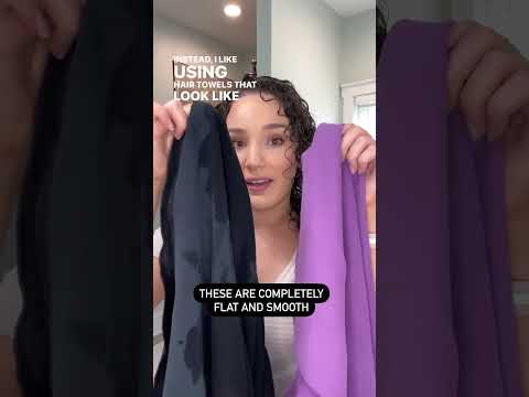 Why I Don't Use Microfiber Towels on my Curls | #shorts