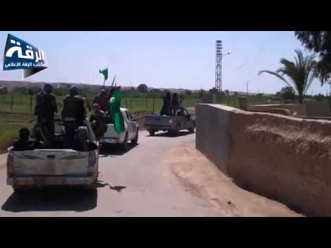 تمشيط مناطق ريف الرقة بعد السيطرة علهيا من قبل لواء المنتصر بالله