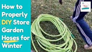🍒 How to Prep & Store Your Garden Hose for Winter➔ Avoid Freezing + Damage
