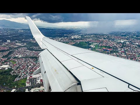STUNNING STORMY COSTA RICA LANDING ~ American Airlines ~ Boeing 737-823 ~ San Jose SJO