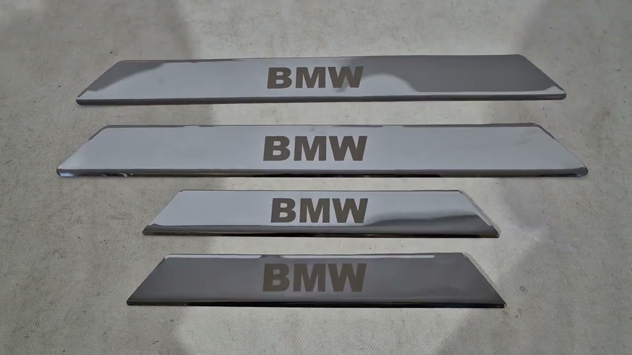 Накладка на пороги V-2 (4 шт, Carmos) Video 2