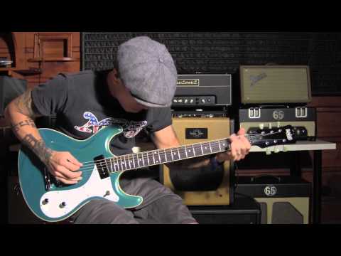 RJ Ronquillo demos the Eastwood Sidejack Baritone - Swart AST amp