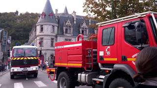 preview picture of video 'Les Sapeurs-pompiers de Quimper en convoi'