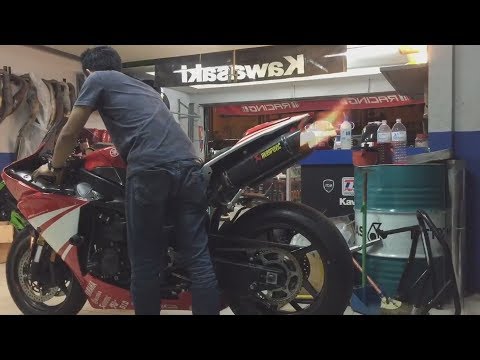 Yamaha R1 Akrapovic | Awesome exhaust note | SP Full Race Unit Kit