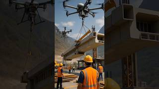 How China Uses Drones to Build Bridges – The Next-Level Engineering! #drone #dronetechnology