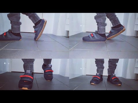 NIKE OFFLINE BLACK ORANGE GUM on feet
