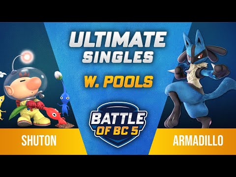 Shuton (Olimar) vs Armadillo (Lucario) - Ultimate Singles Winners Top 32 - Battle of BC 5